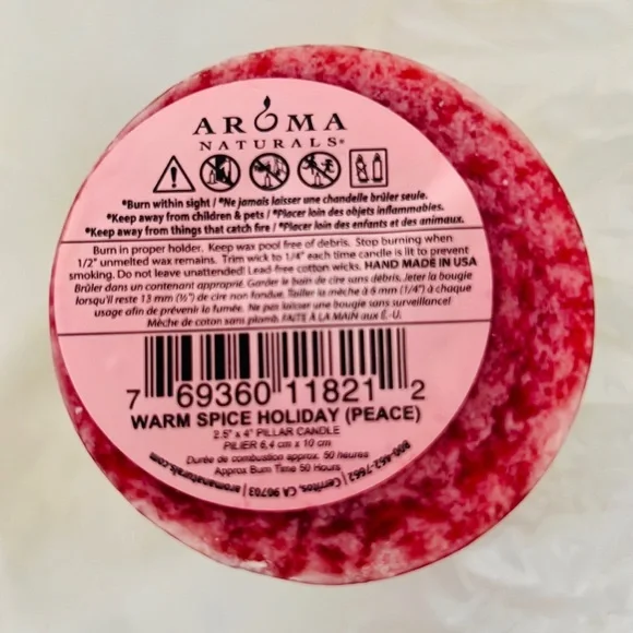 Aroma Naturals ~ Warm Spice / Aromatherapy Candle / New - Picture 10 of 11